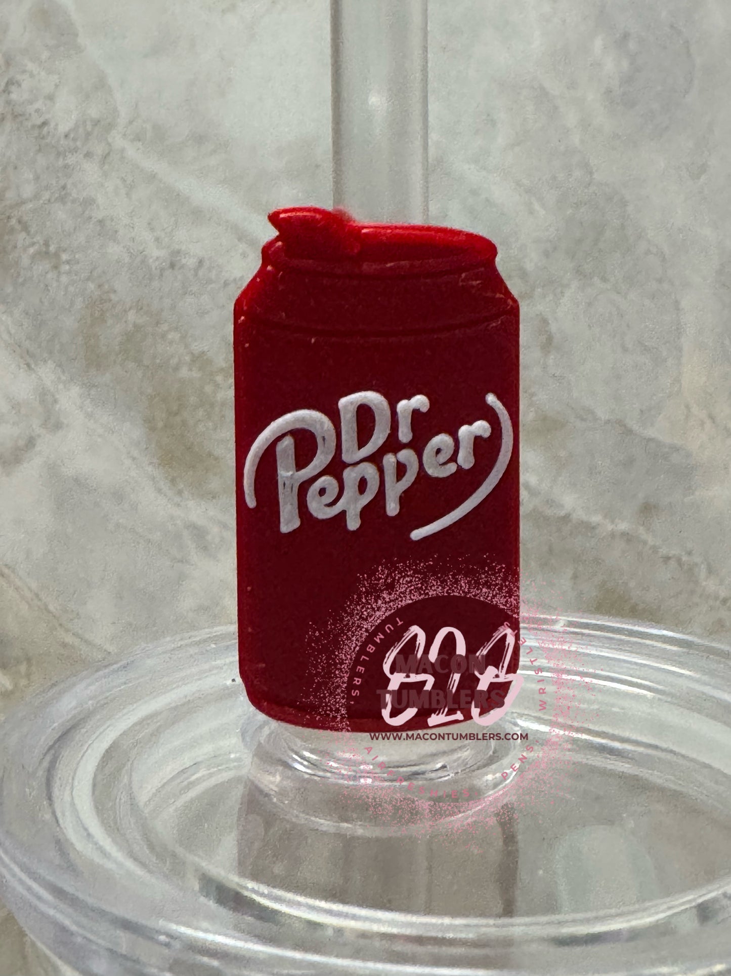 Drink 3d printed straw charms