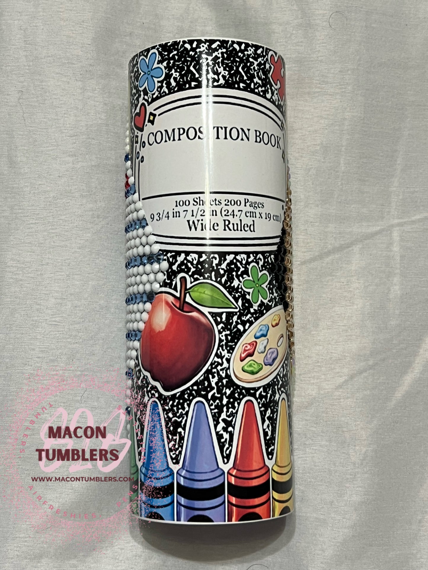 Teacher Rhinestone Tumbler