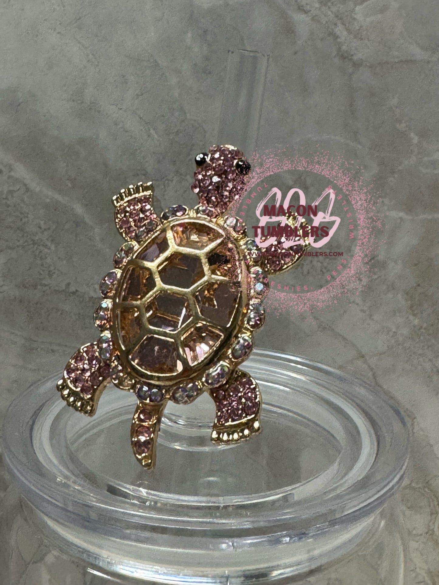 Bling Straw Charm/Topper