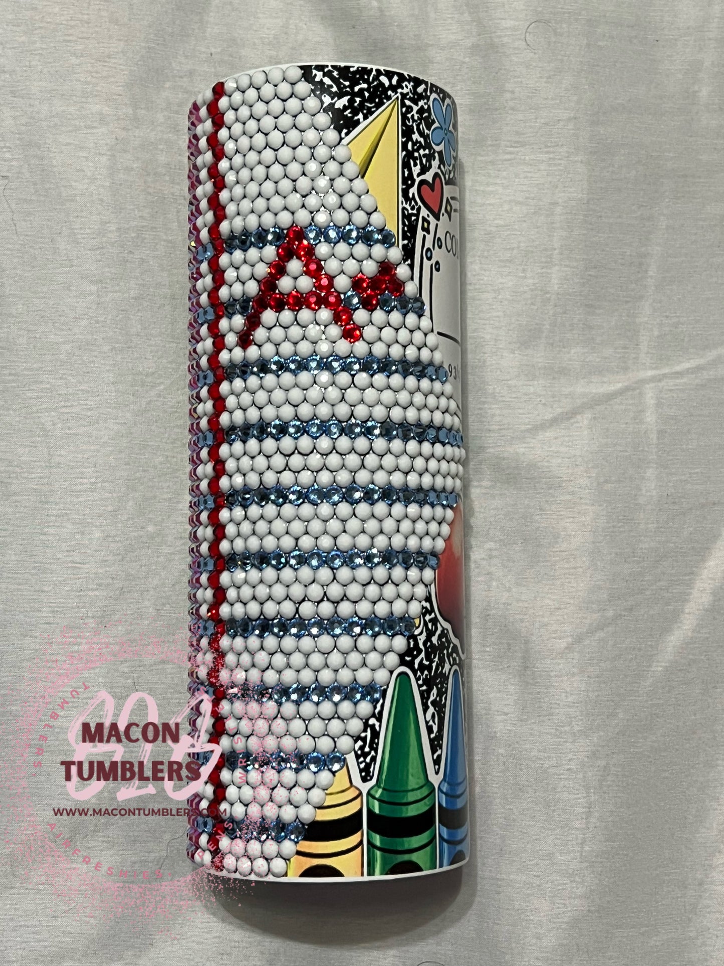Teacher Rhinestone Tumbler