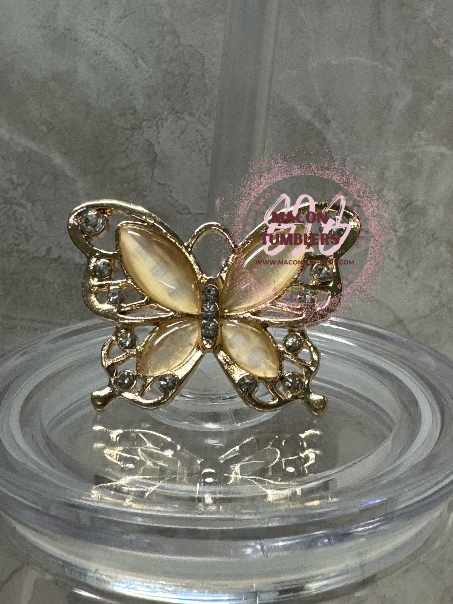 Bling Straw Charm/Topper