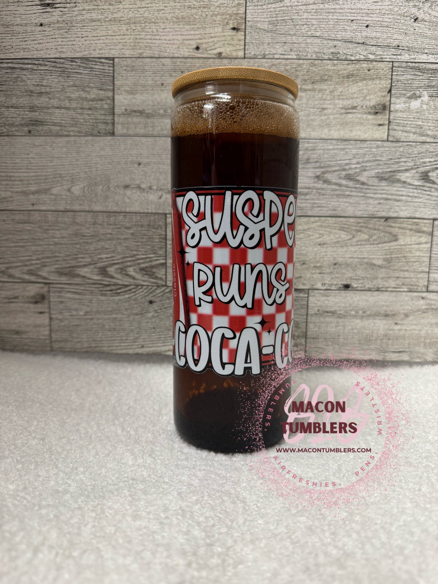 Soda 20 oz Snowglobe with handle