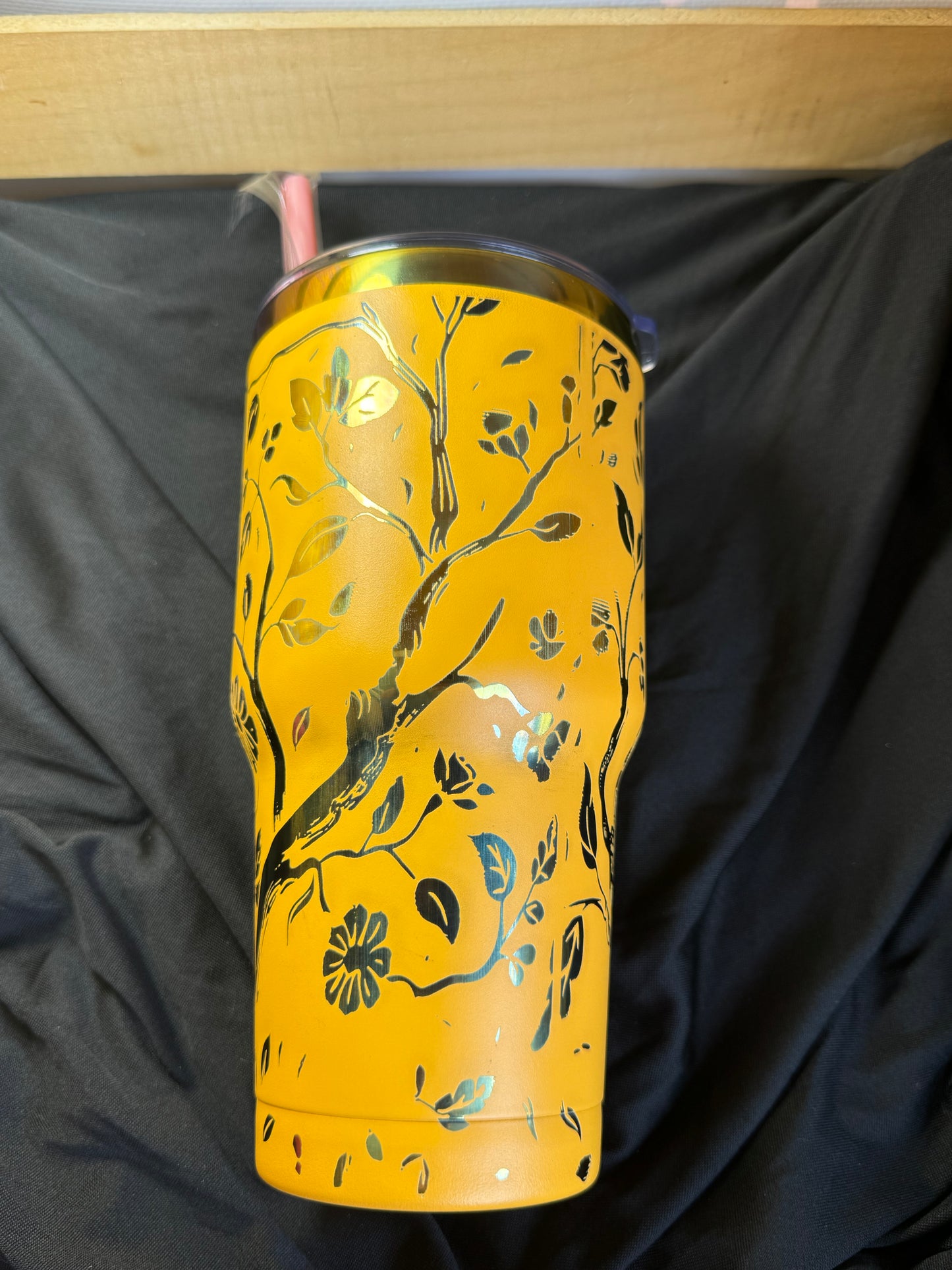 RTS 30 oz Curvy Engraved Owl Tumbler