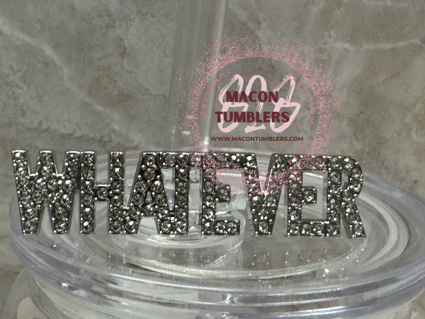 Bling Straw Charm/Topper