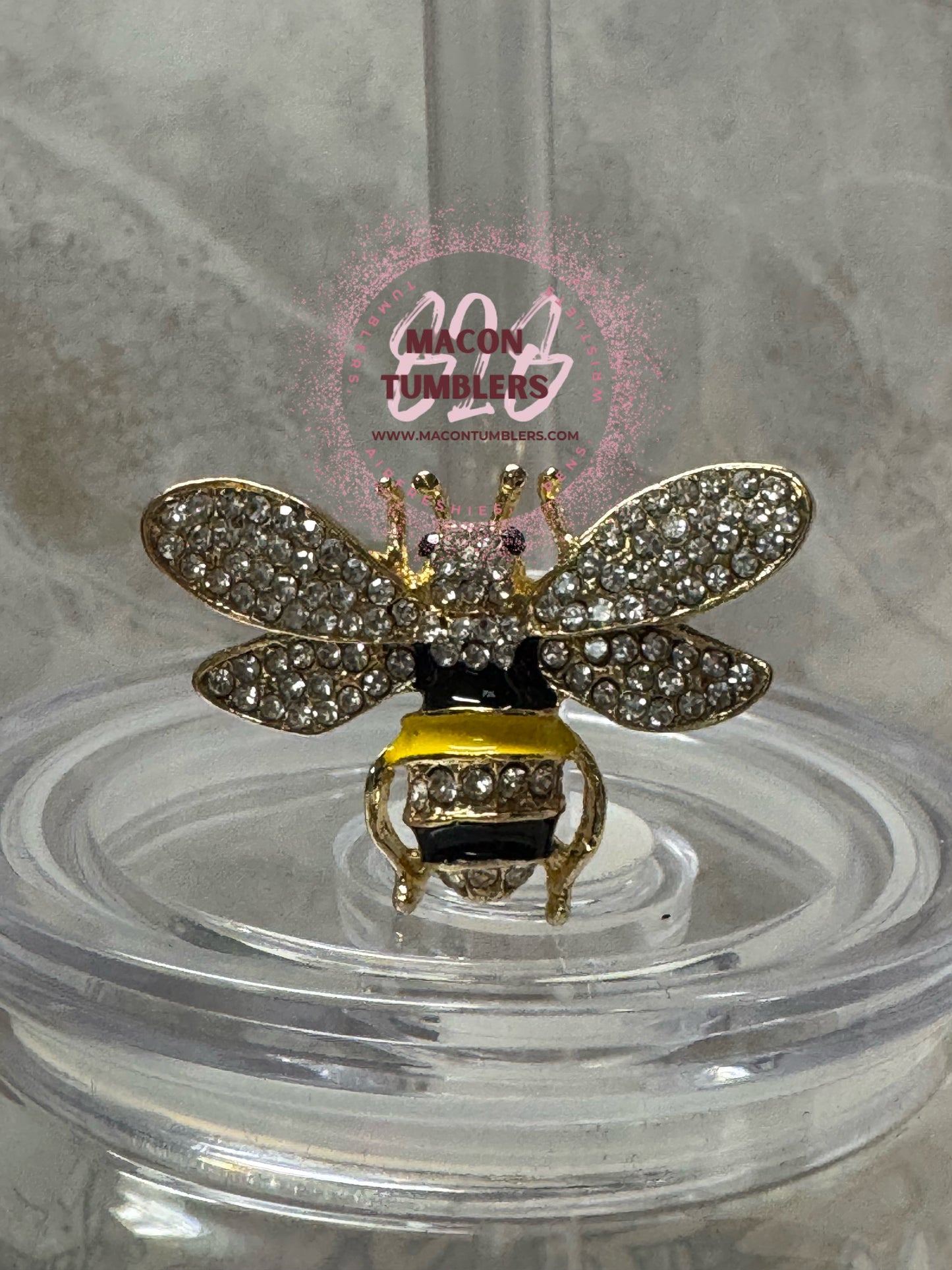 Bling Straw Charm/Topper