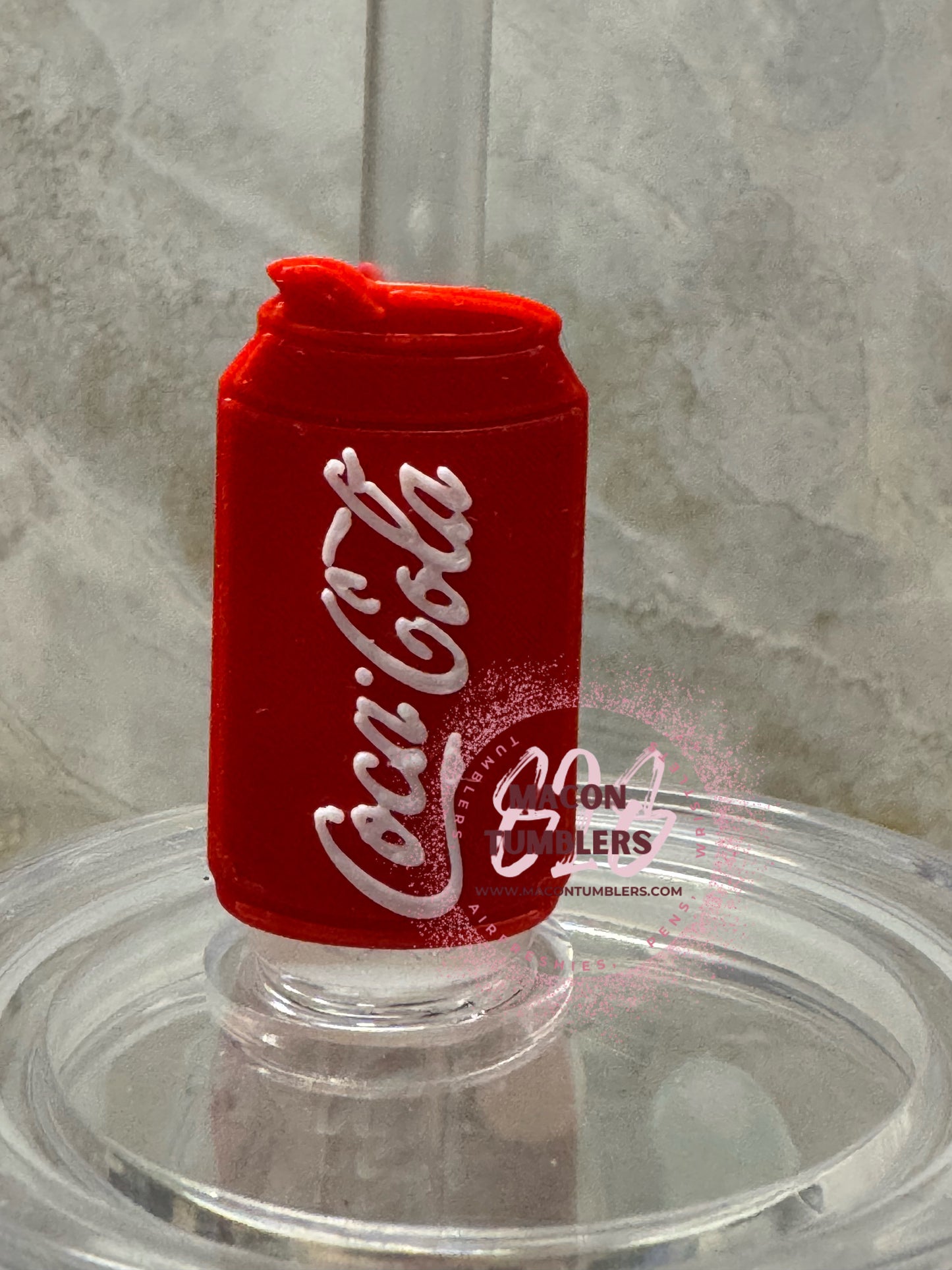 Drink 3d printed straw charms