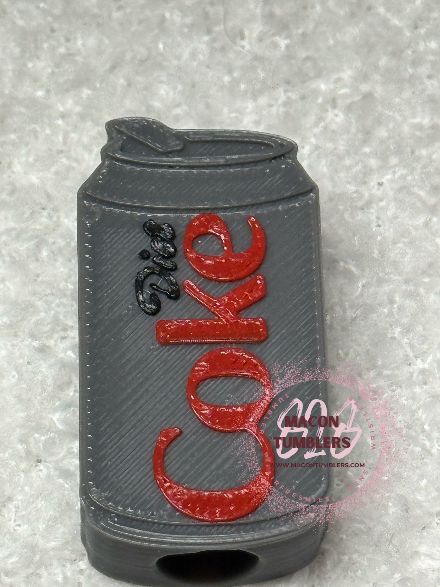 Drink 3d printed straw charms
