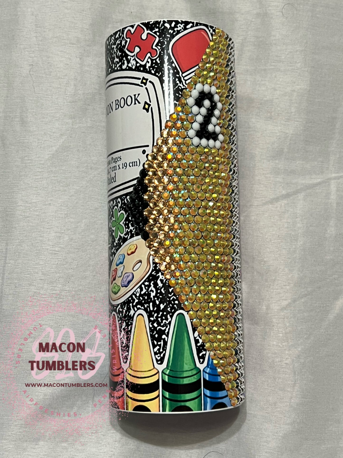 Teacher Rhinestone Tumbler