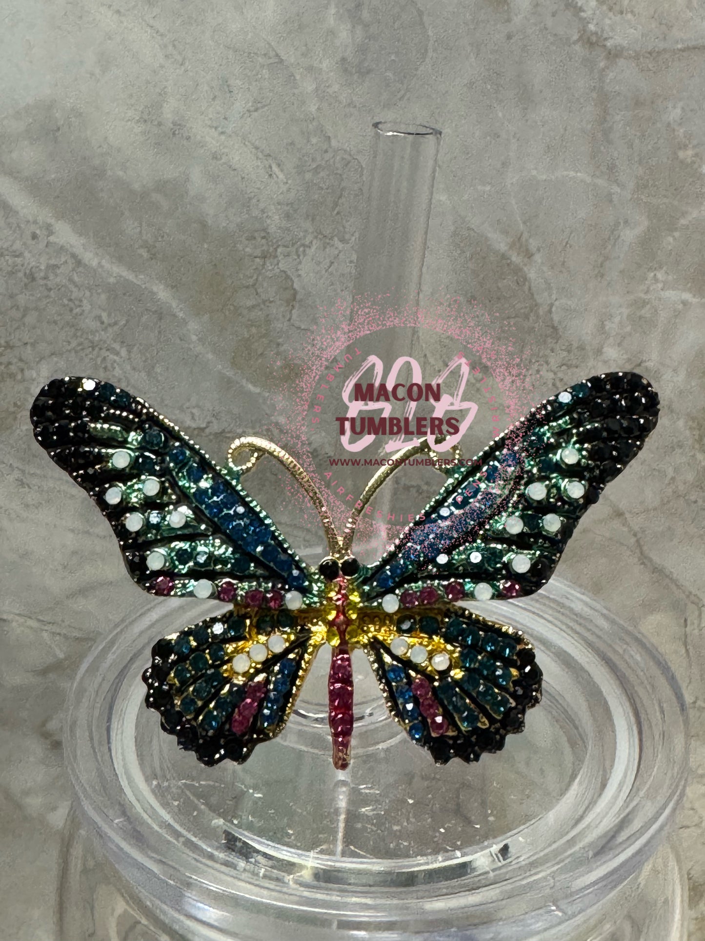 Bling Straw Charm/Topper