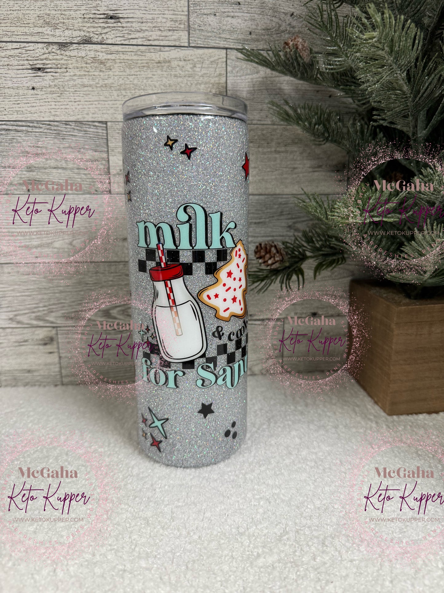 RTS 20oz Milk & Cookies for Santa Tumbler