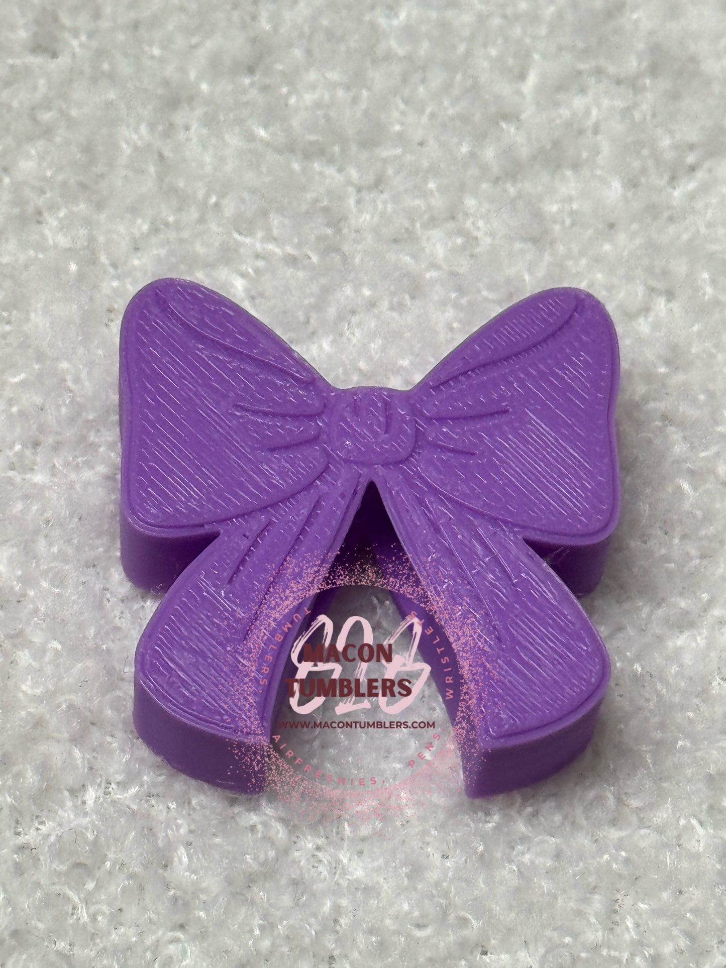 Bow 3d printed straw charms