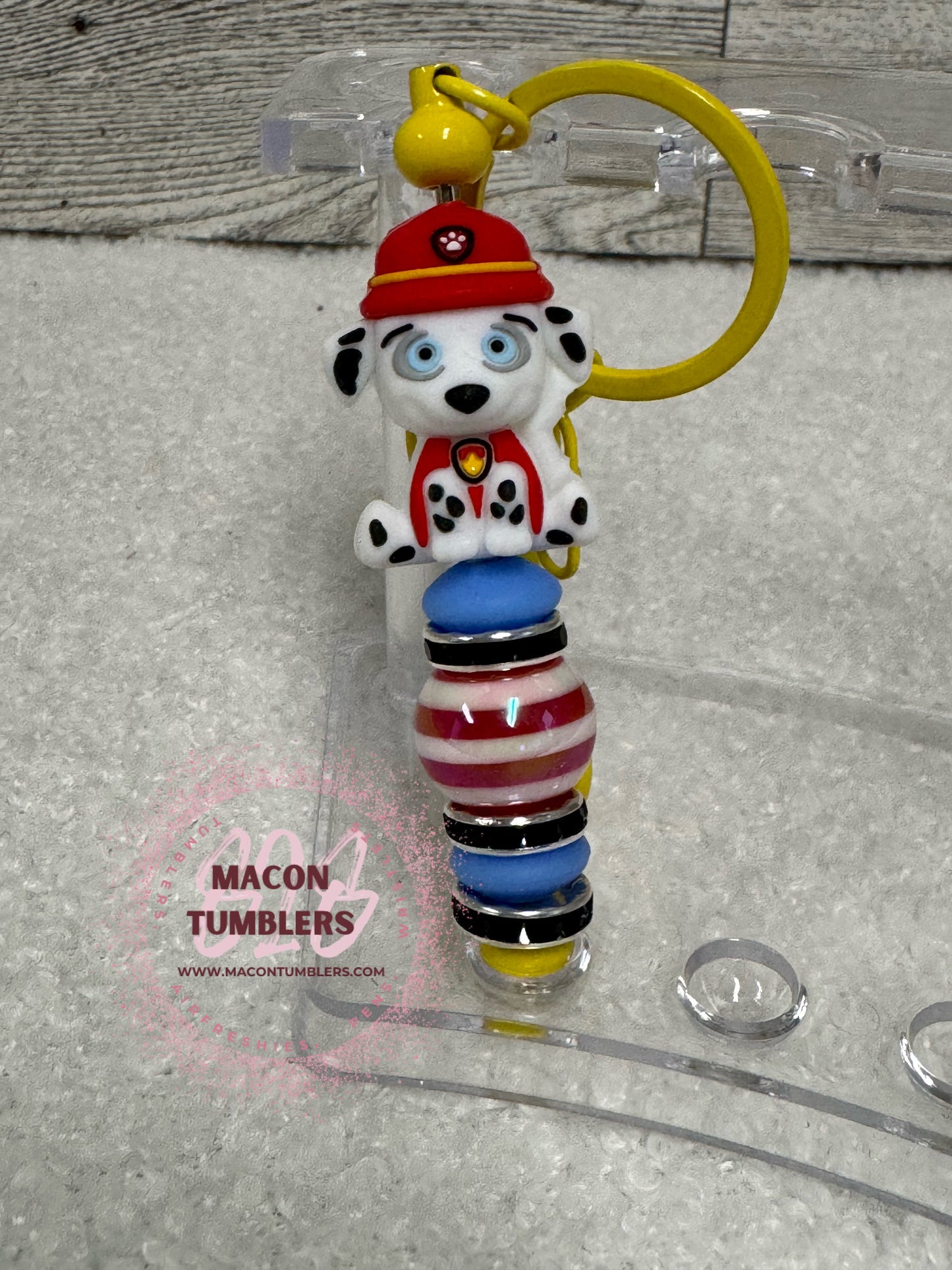 Paw Patrol Beaded Keychain