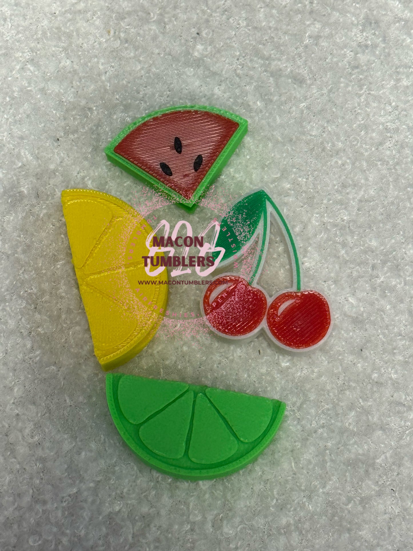Fruit 3d Printed Straw Charms