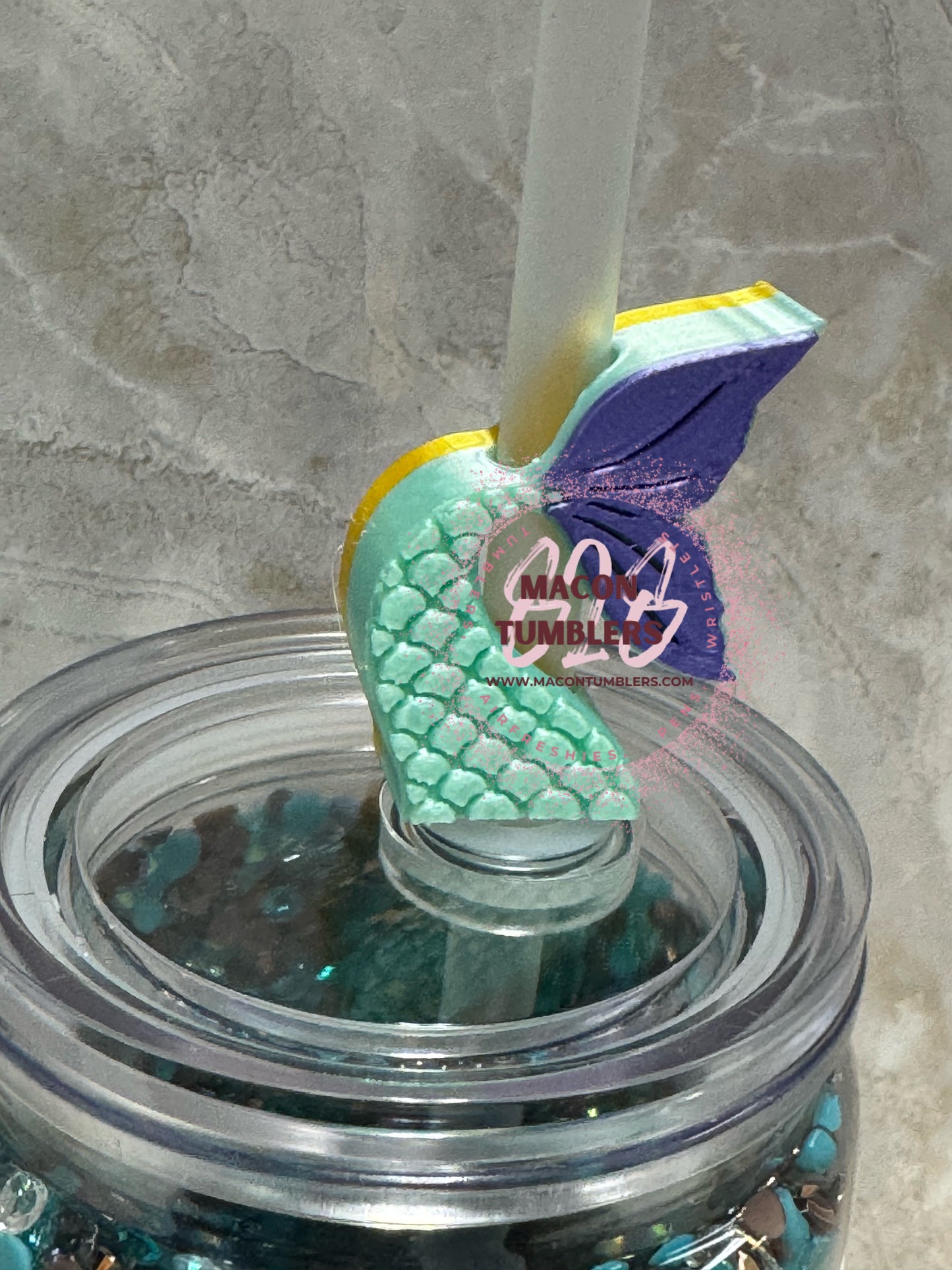 Under The Sea 3d Printed Straw Charms