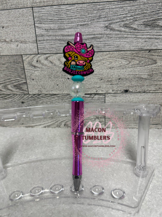 Boujee Cowgirl Beaded Pen