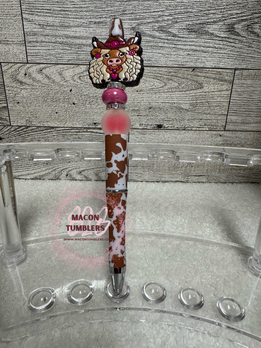 Heifer Beaded Pen
