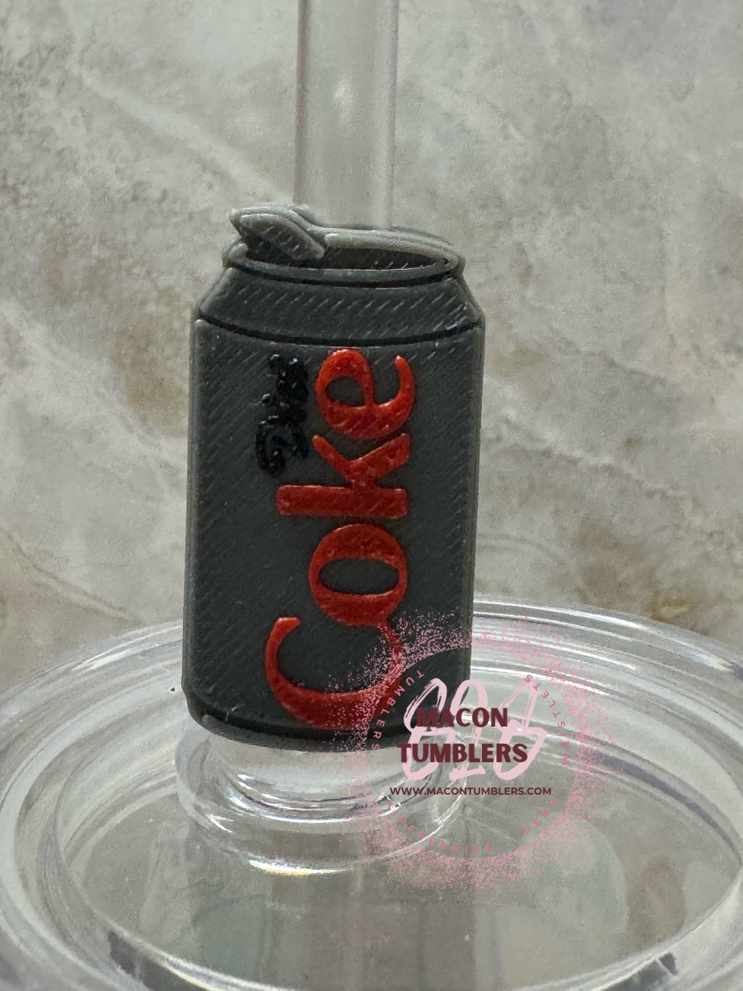 Drink 3d printed straw charms