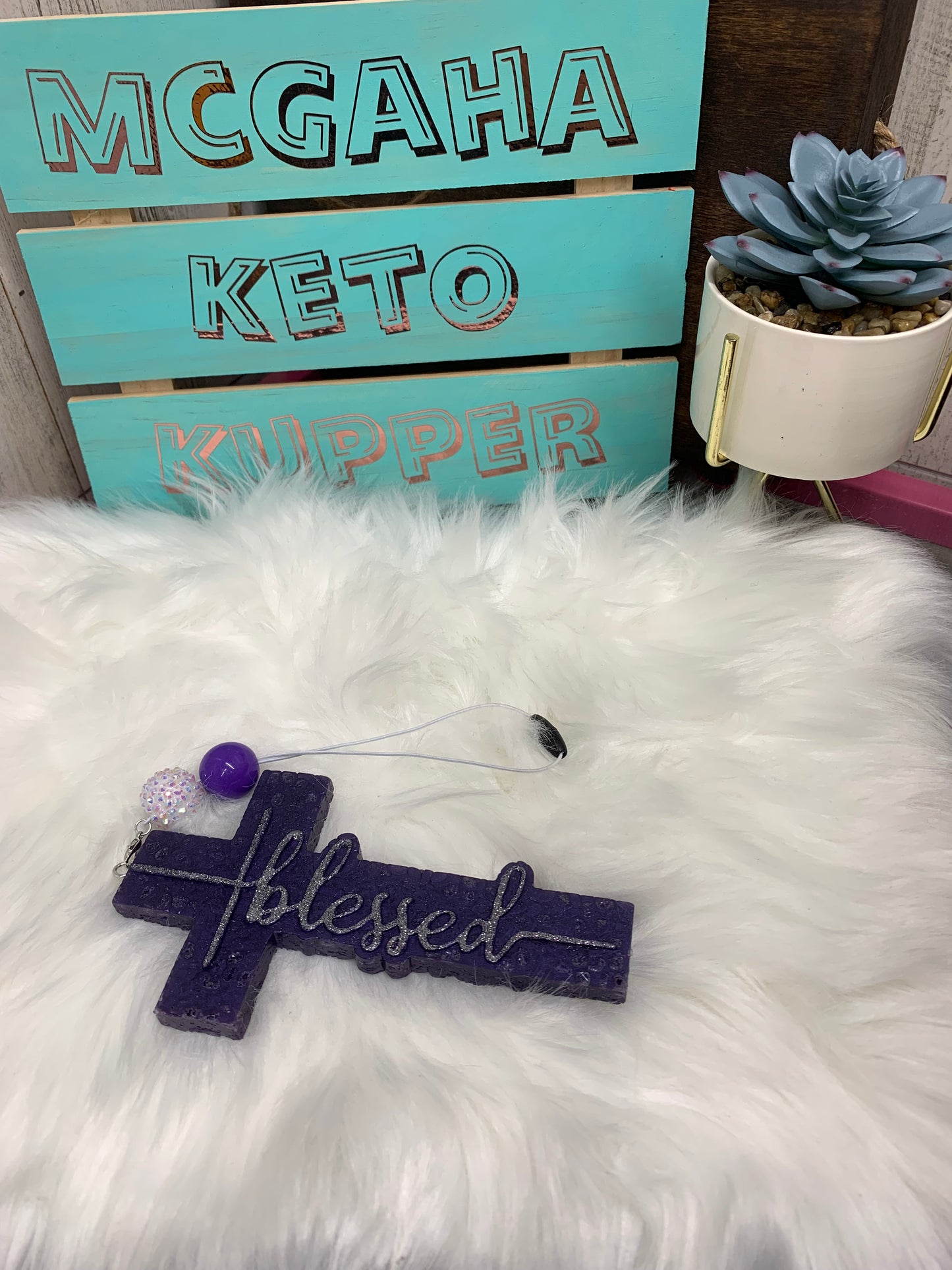 Blessed Cross Custom Freshie