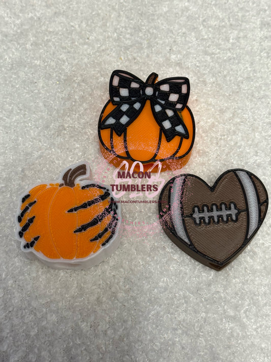 Fall 3d printed straw charms