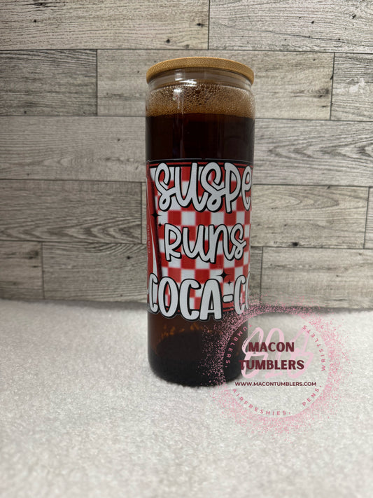 Soda 20 oz Snowglobe with handle