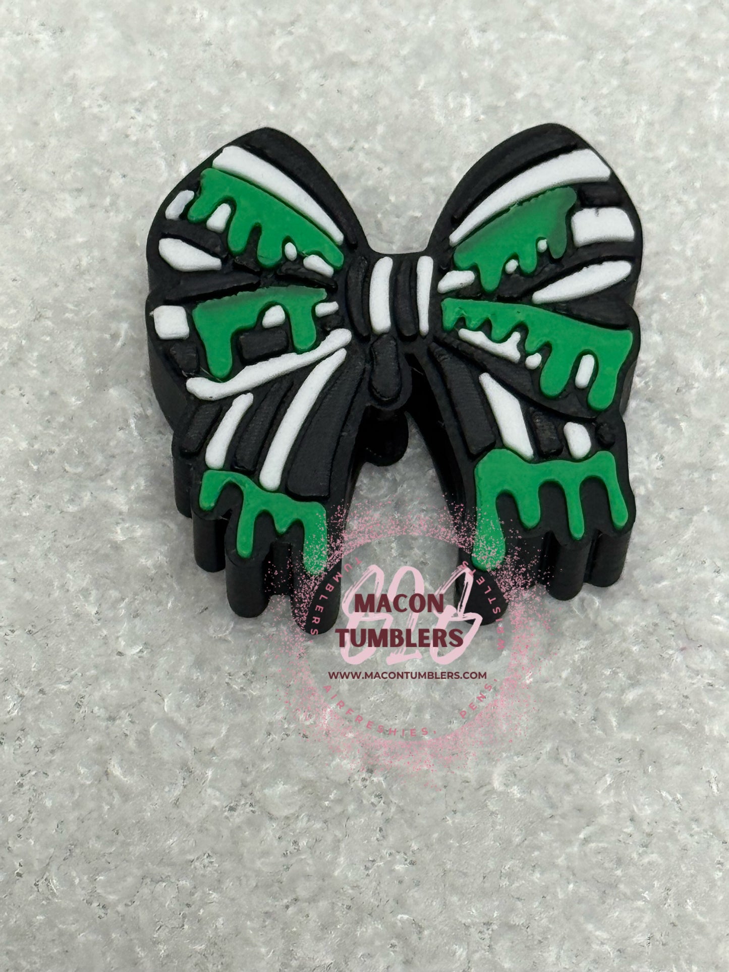 Bow 3d printed straw charms