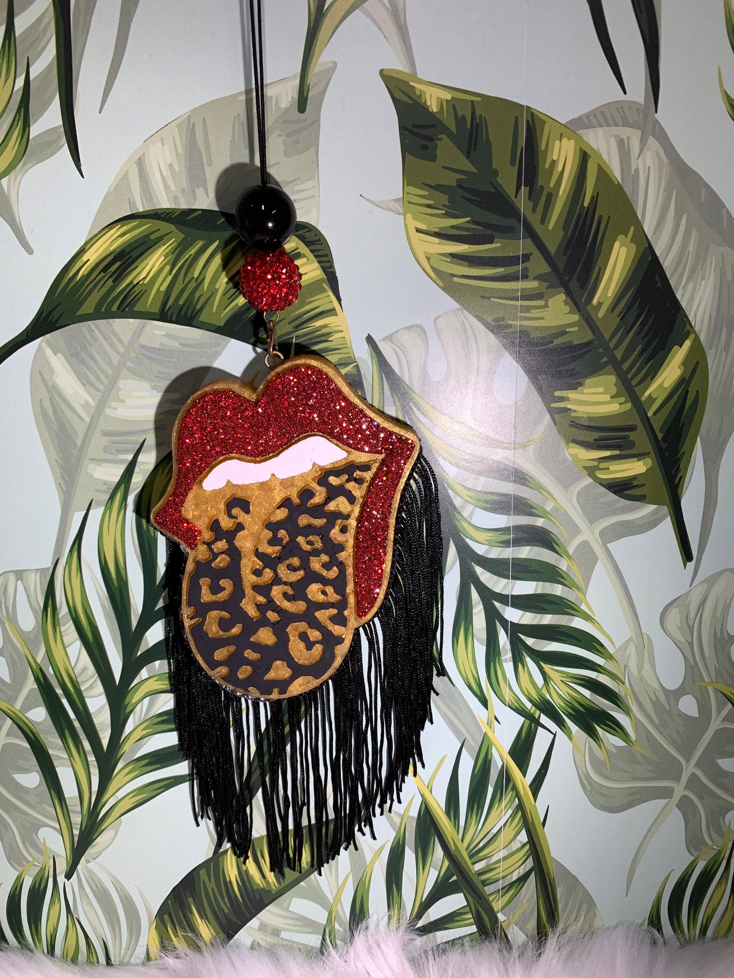 Lips and Leopard Tounge Freshie-Custom