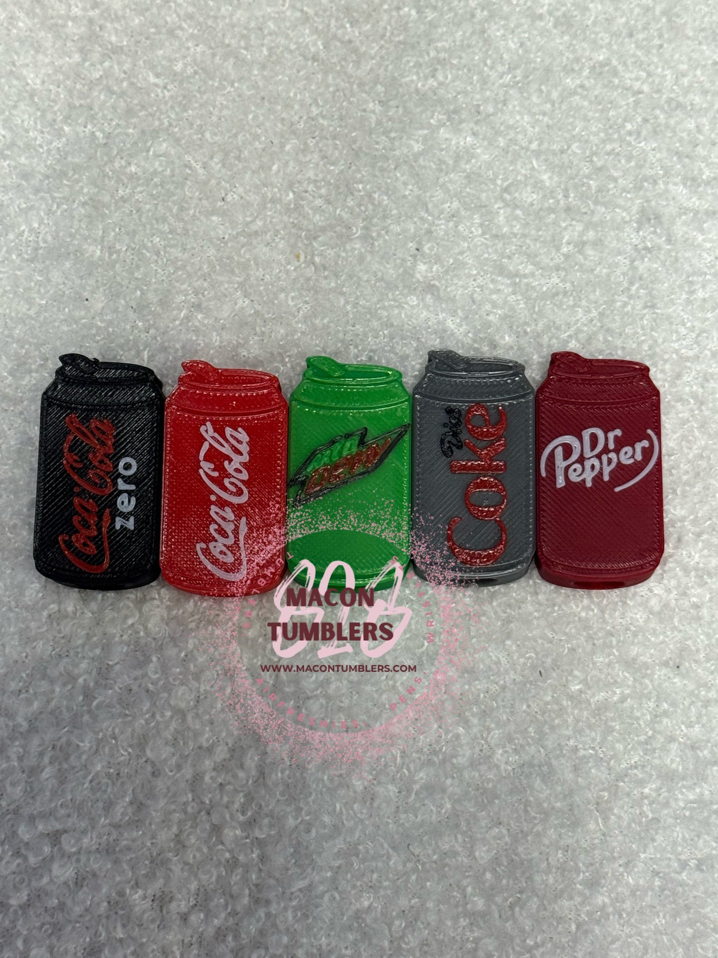 Drink 3d printed straw charms