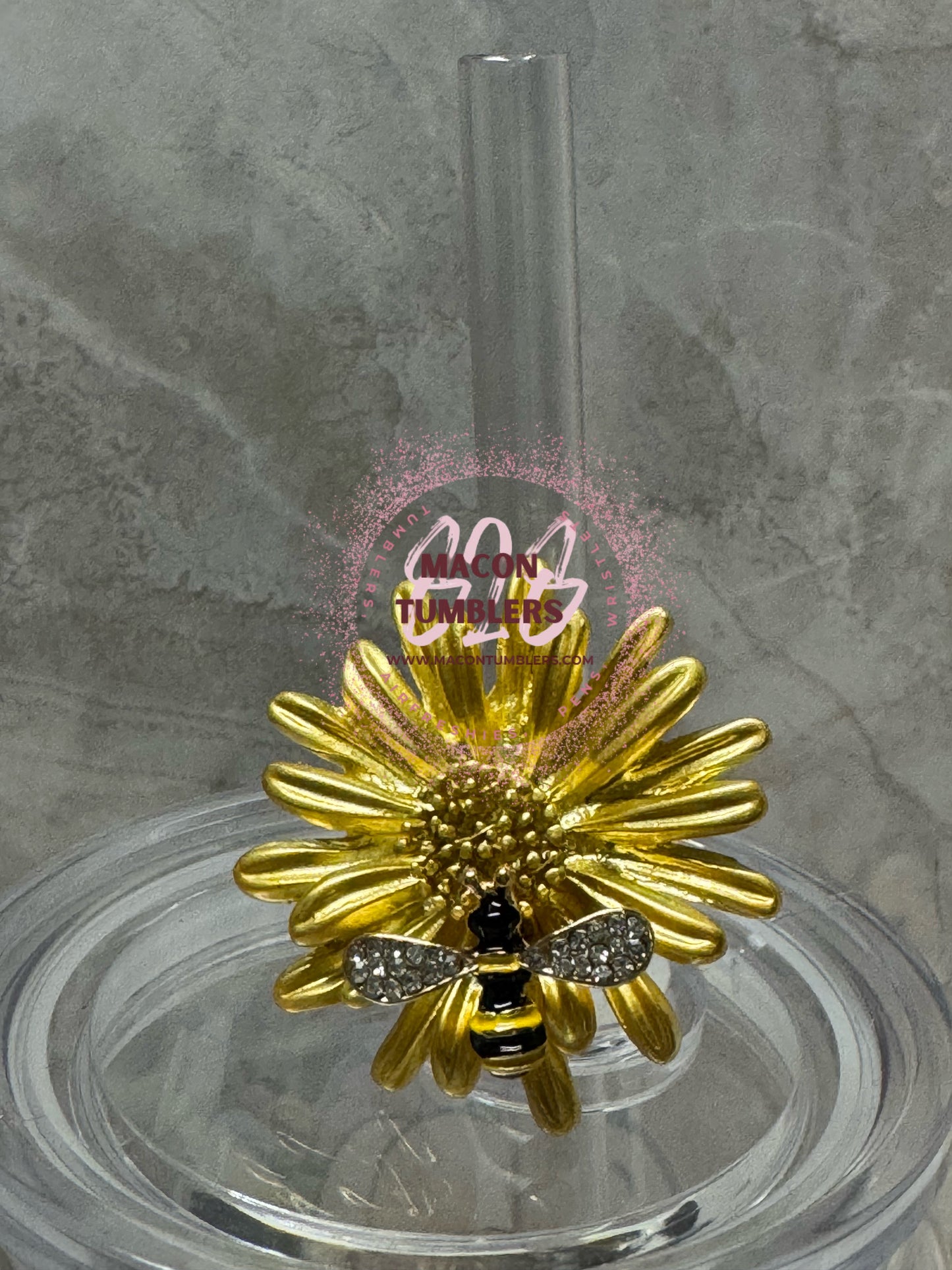 Bling Straw Charm/Topper