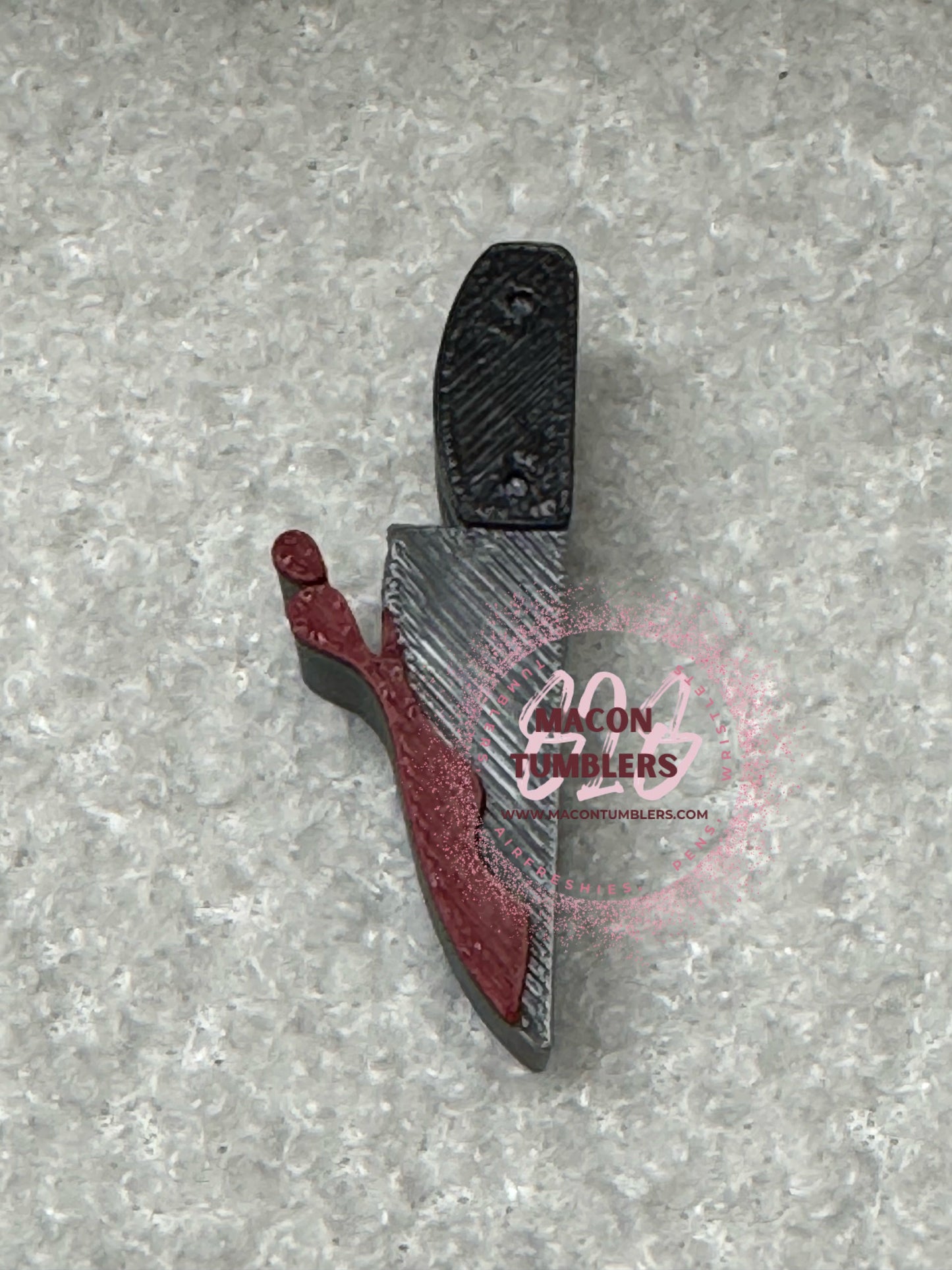 Scary 3d printed straw charms