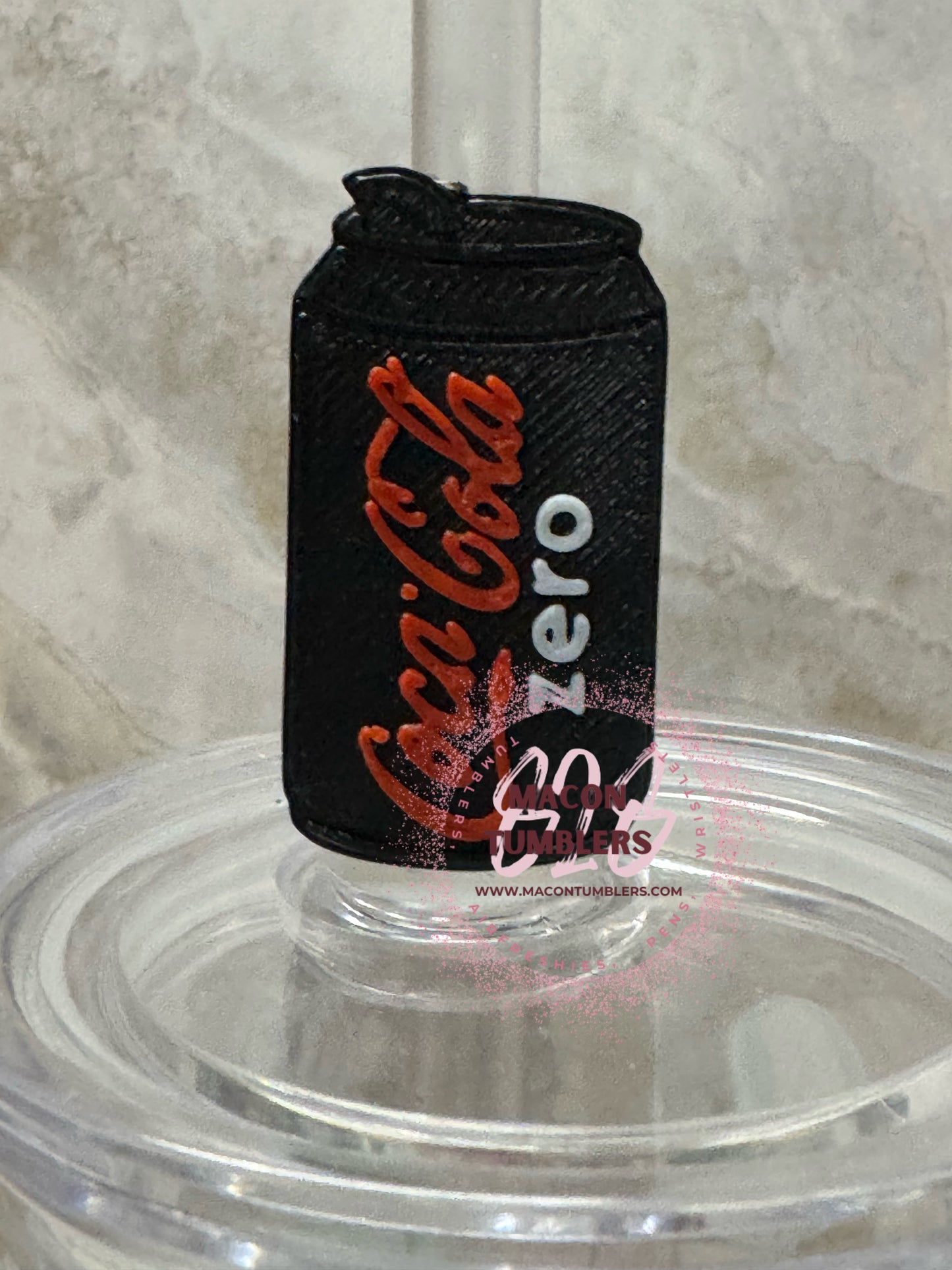 Drink 3d printed straw charms