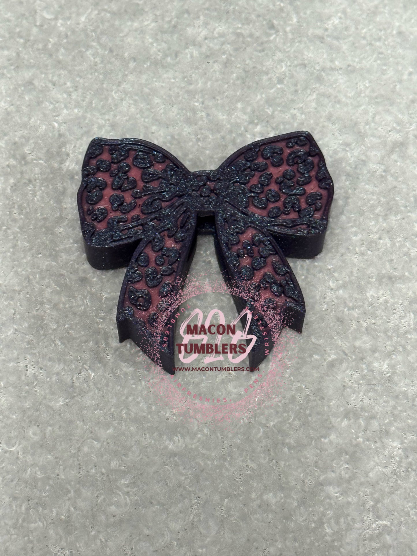 Bow 3d printed straw charms