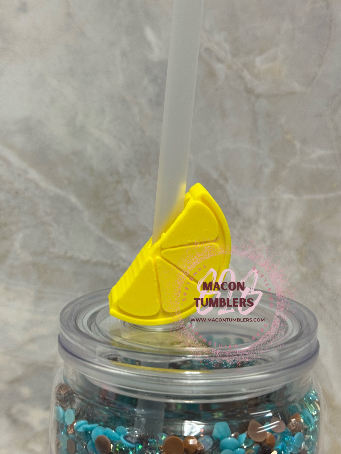 Fruit 3d Printed Straw Charms