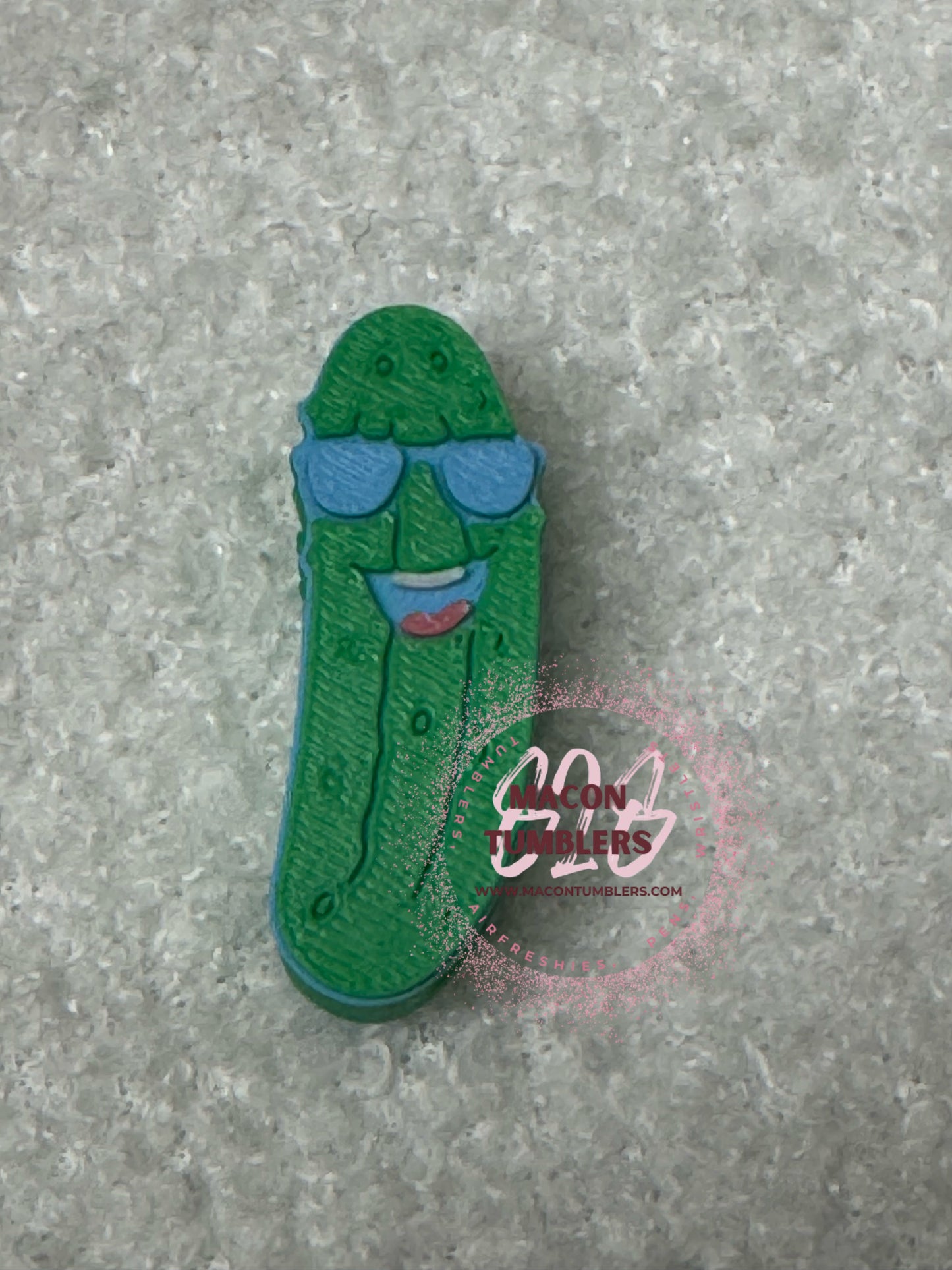 Pickle 3d printed straw charms