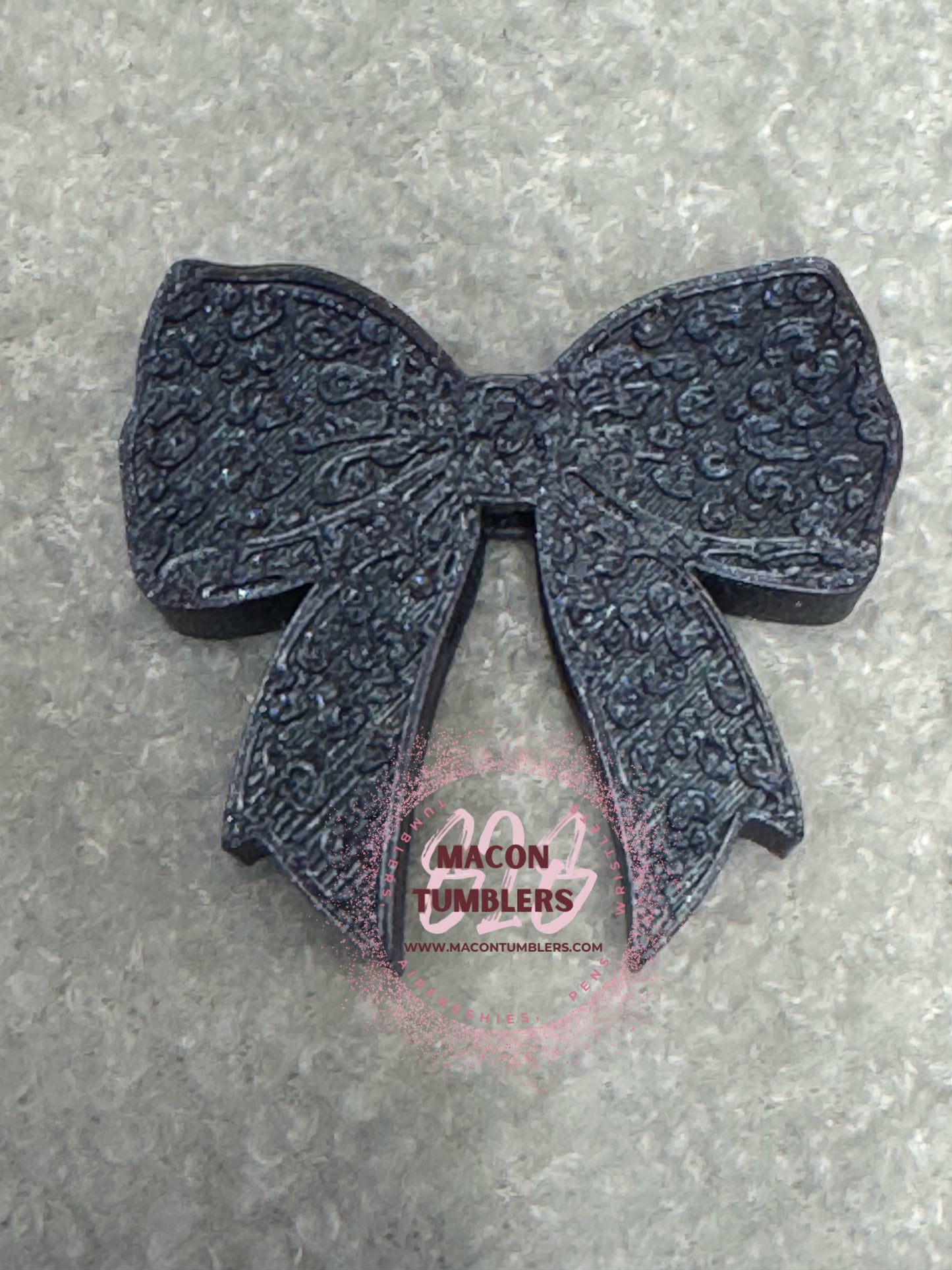 Bow 3d printed straw charms