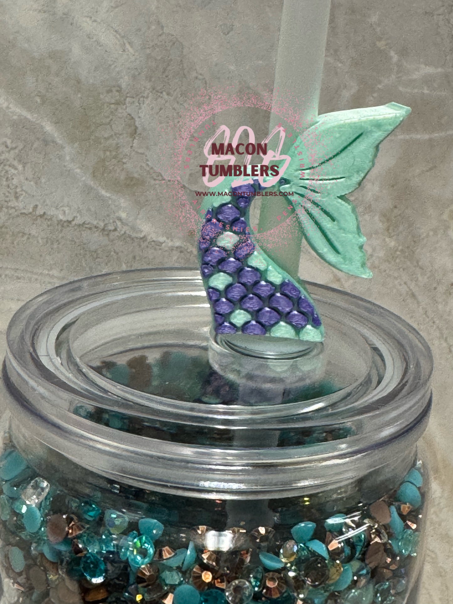 Under The Sea 3d Printed Straw Charms