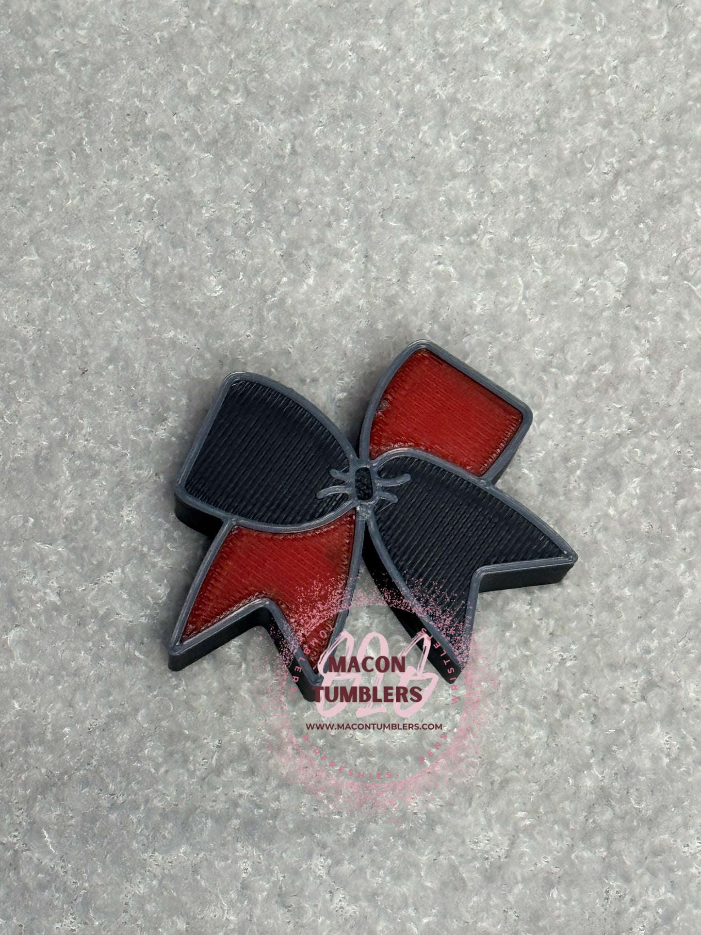 Football 3d printed straw charms