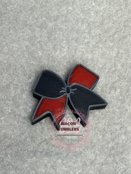 Football 3d printed straw charms